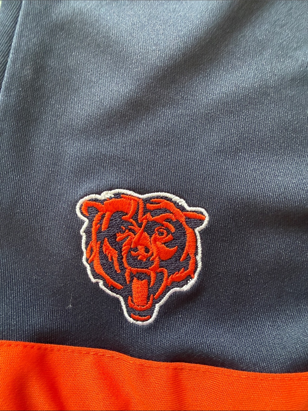 Navy & Orange Embroidered Bear Patch Sweatshirt - Picture 2 of 4